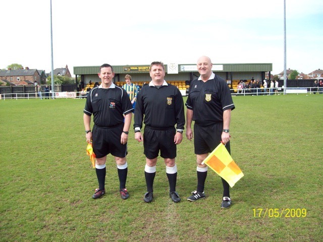 Match Officials Ian Gorman Memorial Trophy 2008 - 2009 (l to r) Craig Iveson, Mike Walkington & Neil Lonsdale.